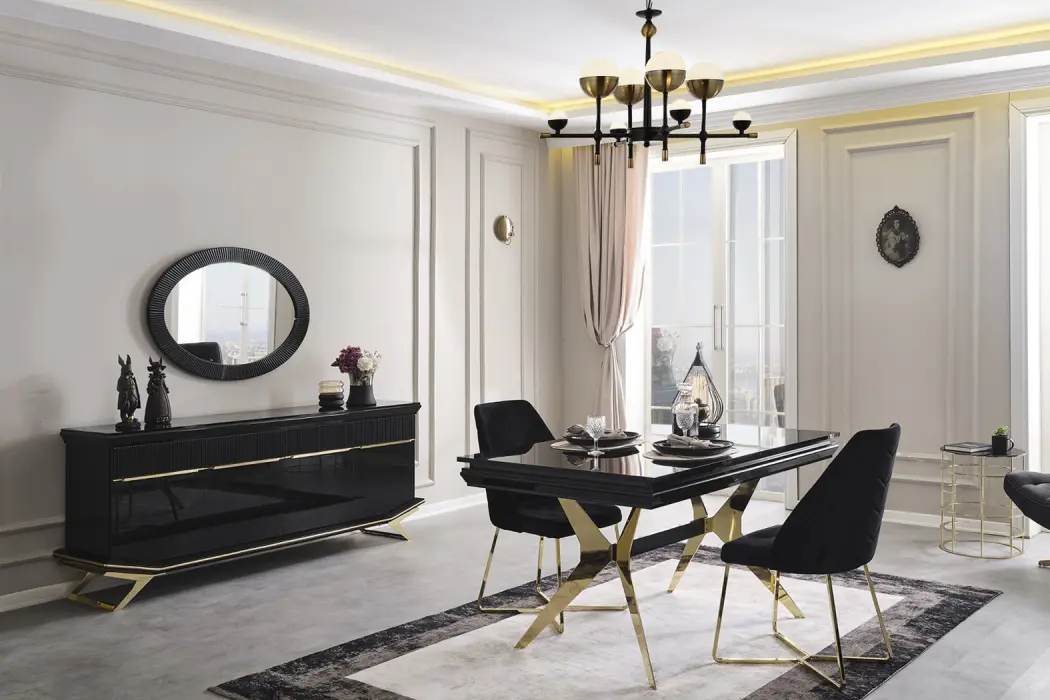 Masarati Gold Yemek Odası Takımı
