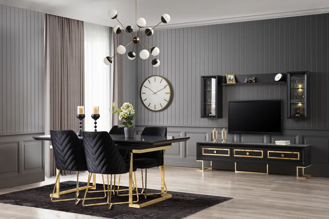 Atlantis Gold Yemek Odası Takımı