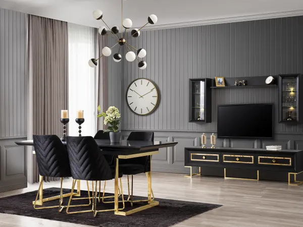 Atlantis Gold Yemek Odası Takımı