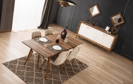 Pera Ceviz Dining Room - Table & Chairs