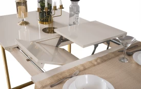 Berrak Gold Dining Room - Table & Chair