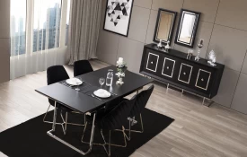 Atlantis Silver Dining Room - Table & Chair