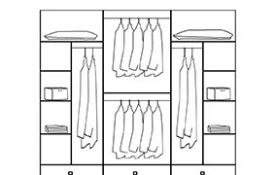 Alaska 6 Kapaklı Gardırop 