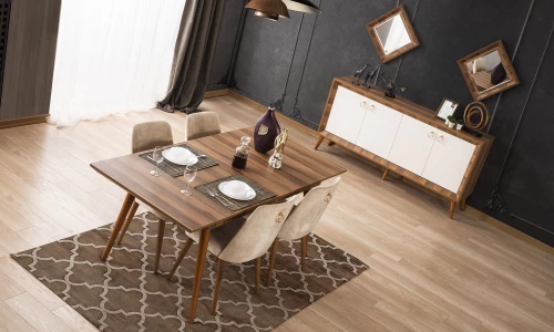 Pera Ceviz Dining Room - Table & Chairs