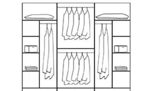 Alaska 6 Kapaklı Gardırop 