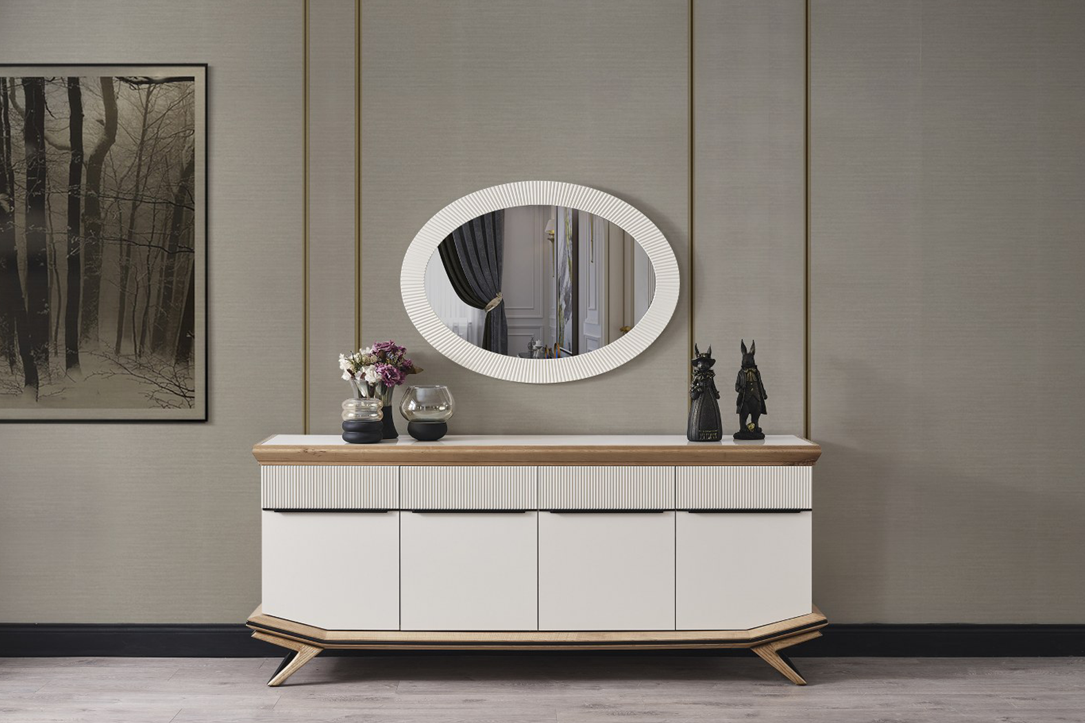 Elize Wooden Dining Room - Console