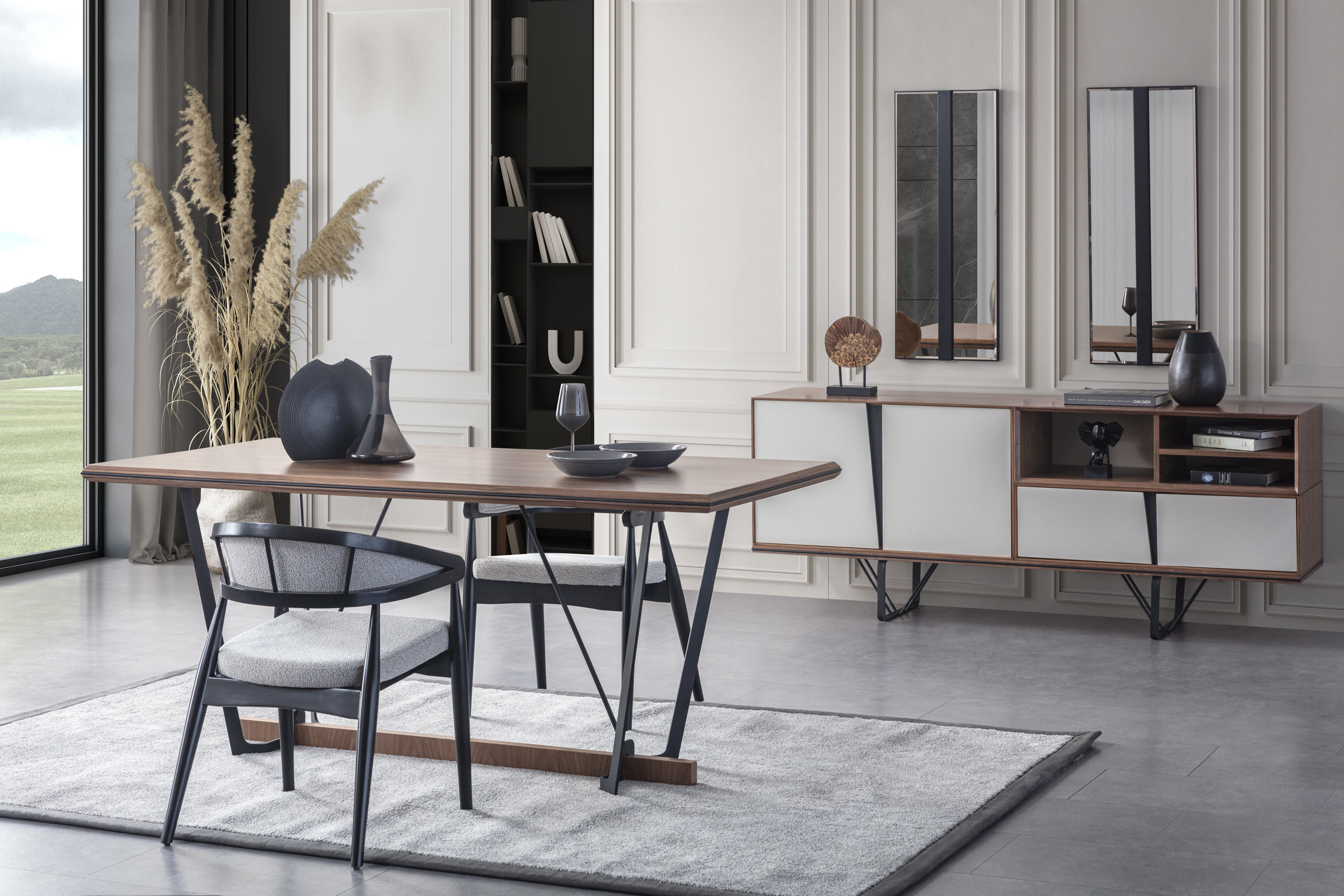 Lavinya Moonstone Dining Room - Table & Chair