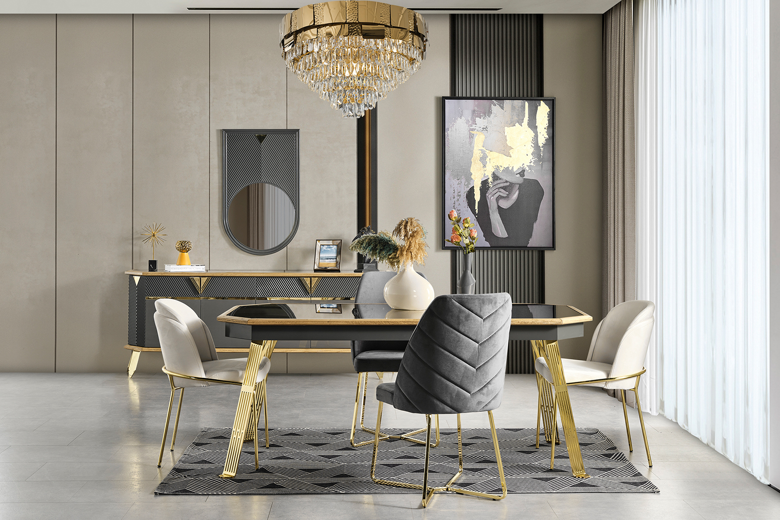Marseille Dining Room - Table & Chairs