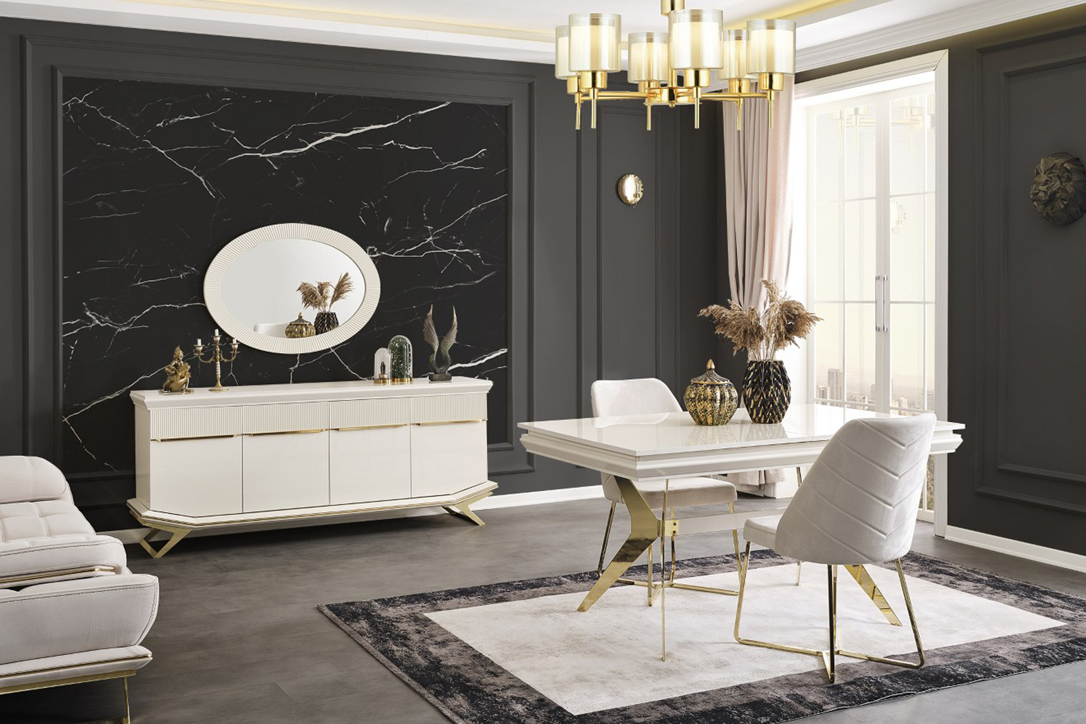 Angel Gold Dining Room Set
